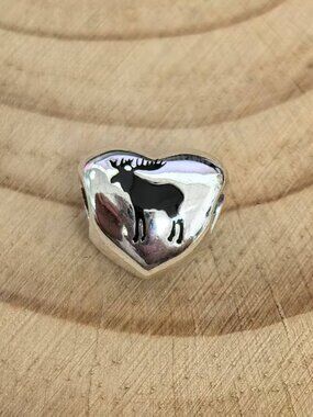 Pandora Banff Exclusive Heart Charm Pendant, S925 Silver Jewelry